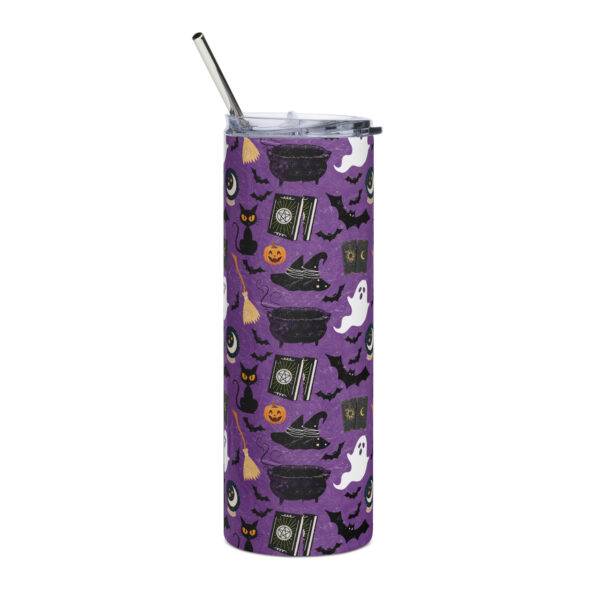 Witchy Halloween Stainless Steel Tumbler - Image 2