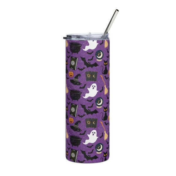 Witchy Halloween Stainless Steel Tumbler - Image 3