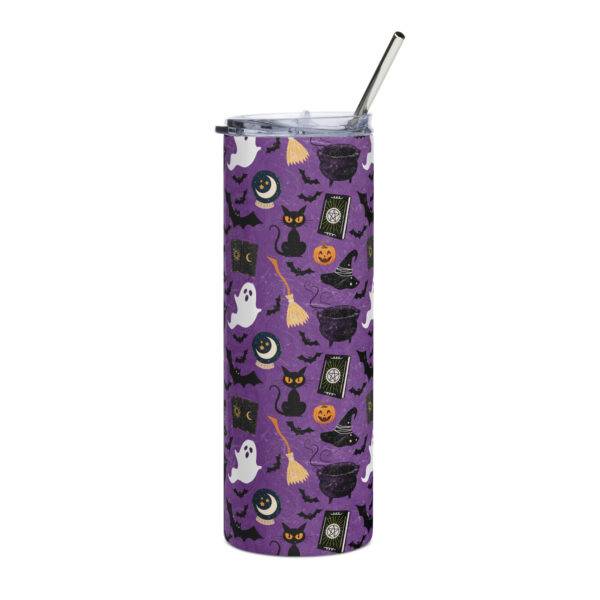 Witchy Halloween Stainless Steel Tumbler - Image 4