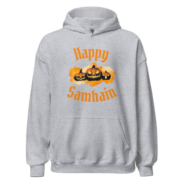 Happy Samhain Pumpkin Hoodie - Image 3